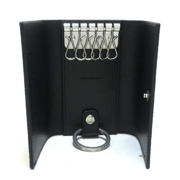 Celine Leather Key Case 6 Hooks Black - Picture 3 of 7